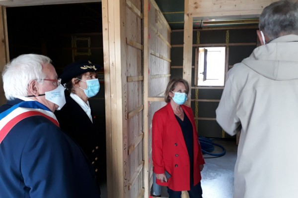 Visite du chantier en présence de Mme la Ministre à l'Autonomie