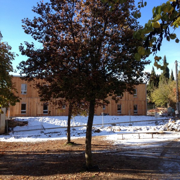 vachères sous la neige